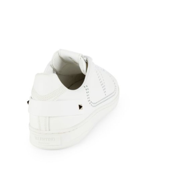 NIB $690 Valentino Backnet Perforated Sneaker in White -  11.5US  / 41.5! - Picture 2 of 5